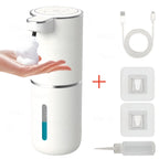 Touchless Foam Soap Dispenser Automatic USB-C Rechargeable Wall-Mounted IPX5 Waterproof 400ml with 4 Adjustable Foam Levels for Bathroom and Kitchen – No Battery Needed