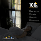 100% Blackout Faux Linen Curtains 4 Panels - Thermal Insulated Drapes with Clip Rings or Rod Pocket, Extra Wide 50" Panels for Bedroom Living Room, 10 Colors 4 Lengths