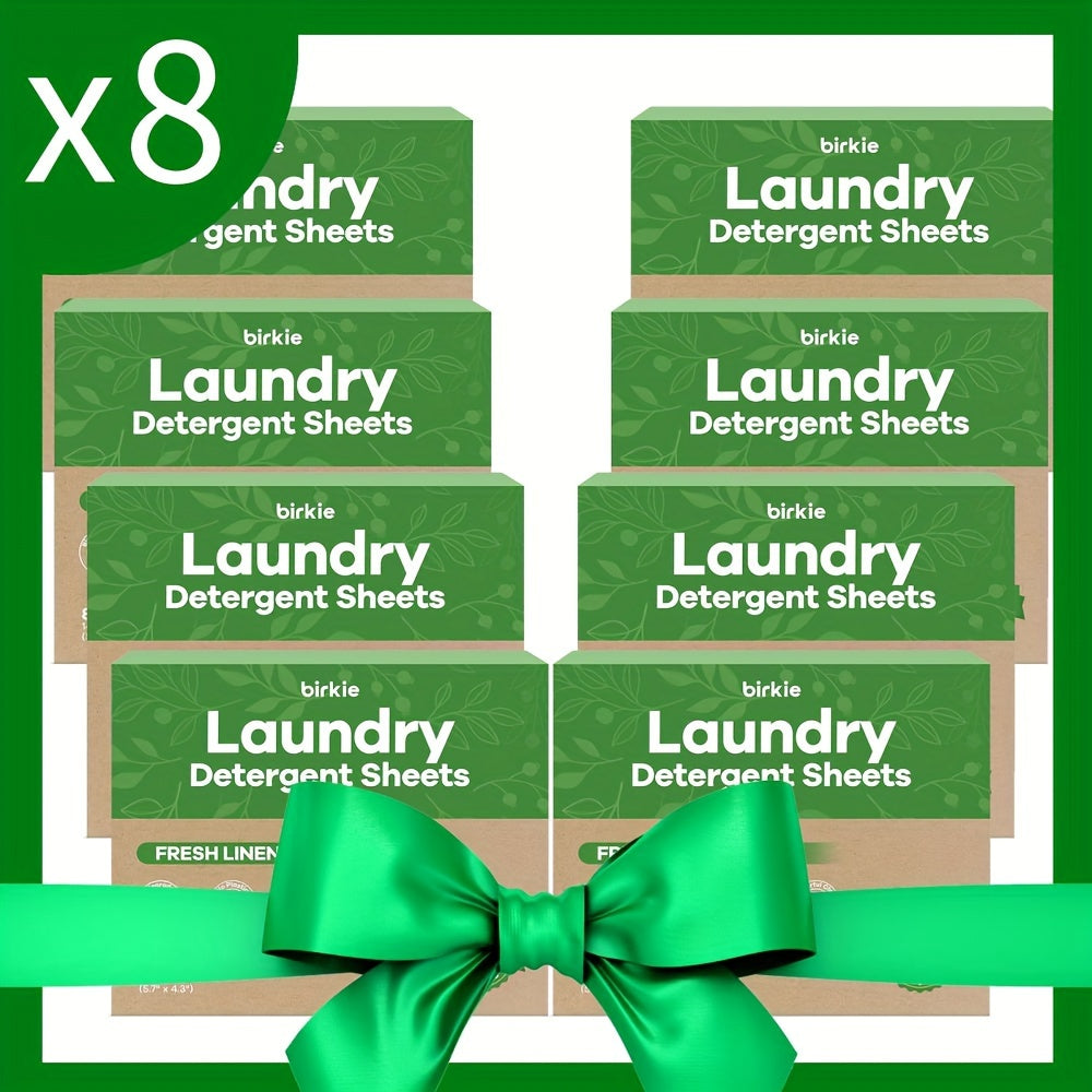 Laundry Detergent Sheets 170 Loads – 85 Sheets Liquid-Free Eco-Friendly Formula, Fresh Linen Fragrance, No Plastic Jug, HE Compatible, Available in Multi-Packs