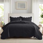 Luxury Quilted Bedspread Set 3 Piece Floral Coverlet with Pillow Shams Breathable Lightweight All Season - Twin Queen King California King 16 Colors