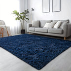 Velvet Shag Area Rug with Non-Slip Backing – Super Soft Plush Indoor Carpet for Living Room, Bedroom & Kitchen, Tie-Dye & Solid Colors, 5 Sizes