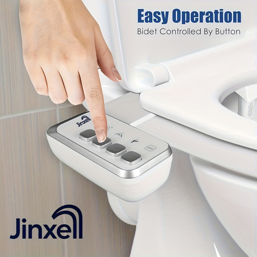 Bidet Attachment for Toilet Ultra-Slim Non-Electric Cold Water Sprayer Retractable Self-Cleaning Nozzle Adjustable Water Pressure Easy Install Fits Most Toilets