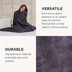 Geometric Pattern Throw Blanket Soft Fluffy Cozy Warm 3D Design Blanket for Couch Sofa Bed Camping Travel Lightweight Flannel Blanket White Blue Grey Multiple Sizes