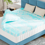 Memory Foam Mattress Topper CertiPUR-US Certified | Cooling Gel | 2" 3" 4" Thick | Standard & 5-Zone | Twin Full Queen King Cal-King