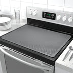 Silicone Stove Top Cover and Dish Drying Mat 30x21 Inch - Anti-Slip Thick Protective Mat for Glass and Electric Cooktops, Countertops and Washer Dryer - Heat Resistant Kitchen Mat