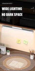 USB Rechargeable LED Desk Lamp Dimmable 3 Color Modes Hanging or Table Lamp with Remote for Reading Cabinet Closet Wardrobe Night Light