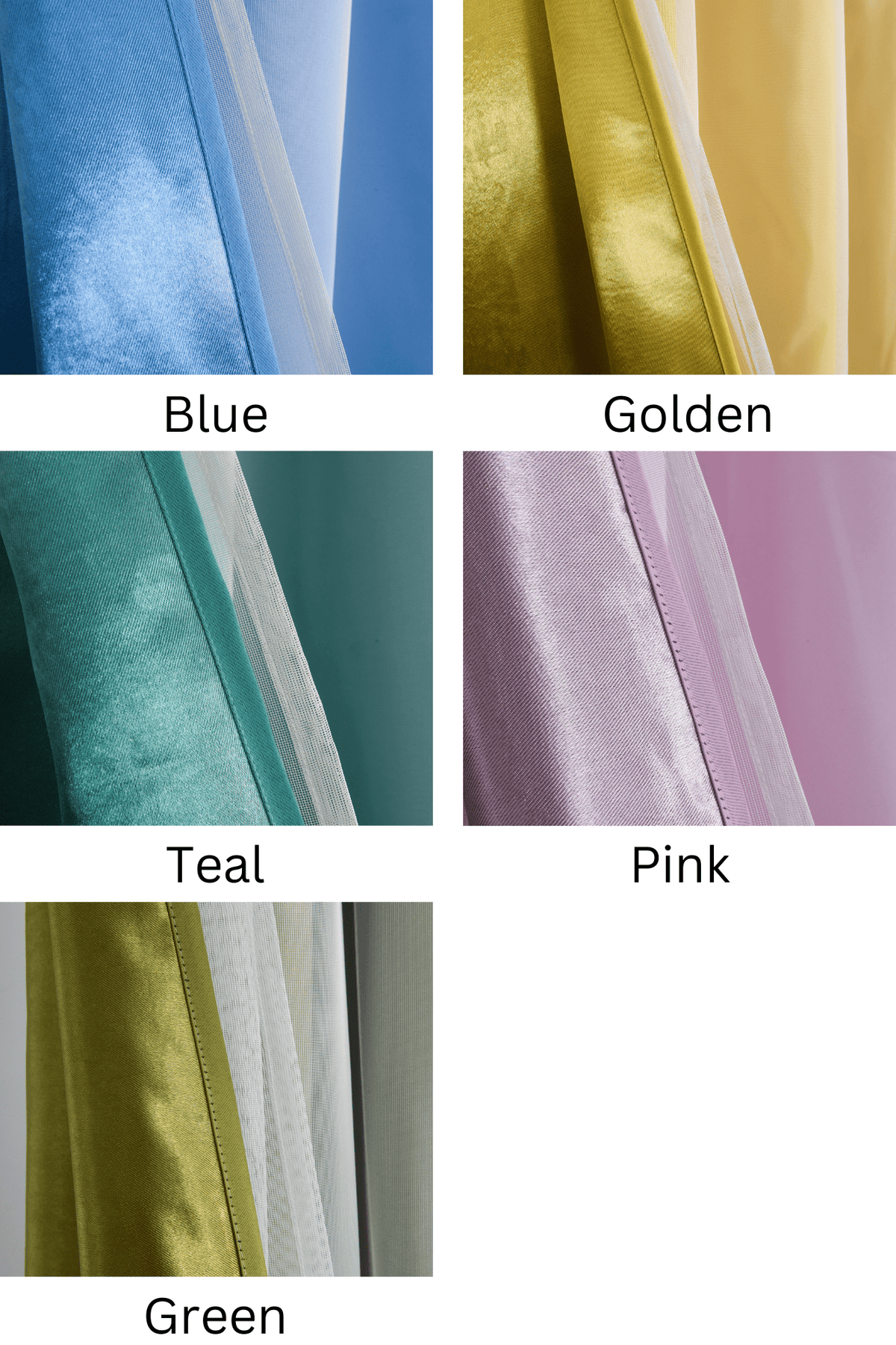 Double Layer Curtains Snowflake Embroidered Sheer Voile + Room Darkening Grommet Drapes – Thermal Insulated Tiebacks Included | 7 Colors Pack of 2