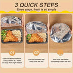 Aluminum Foil Bowl Covers 120pc Heavy Duty Heat Resistant Microwave Safe Protective Covers for Tableware Home Catering Office Dining