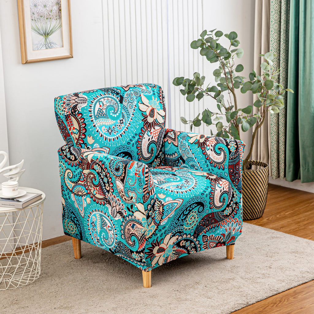 Stretch Armchair Slipcover 1pc - Mid Century Modern Accent Chair Cover with Arms Soft Furniture Protector for Living Room Office Reception Reading Machine Washable