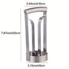 Pineapple Corer Slicer Stainless Steel Easy One-Twist Pineapple Cutter Tool with Comfortable Grip for Home Kitchen and Restaurant