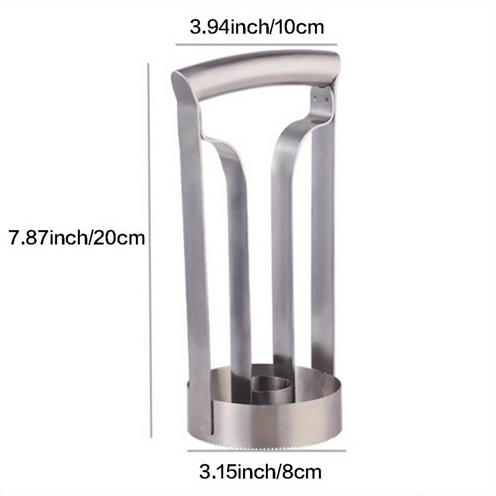 Pineapple Corer Slicer Stainless Steel Easy One-Twist Pineapple Cutter Tool with Comfortable Grip for Home Kitchen and Restaurant