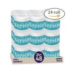 100% Bamboo Toilet Paper, 24 Rolls, 3-Ply, 300 Sheets Per Roll – Eco-Friendly, Soft & Strong Bamboo Bathroom Tissue Value Pack