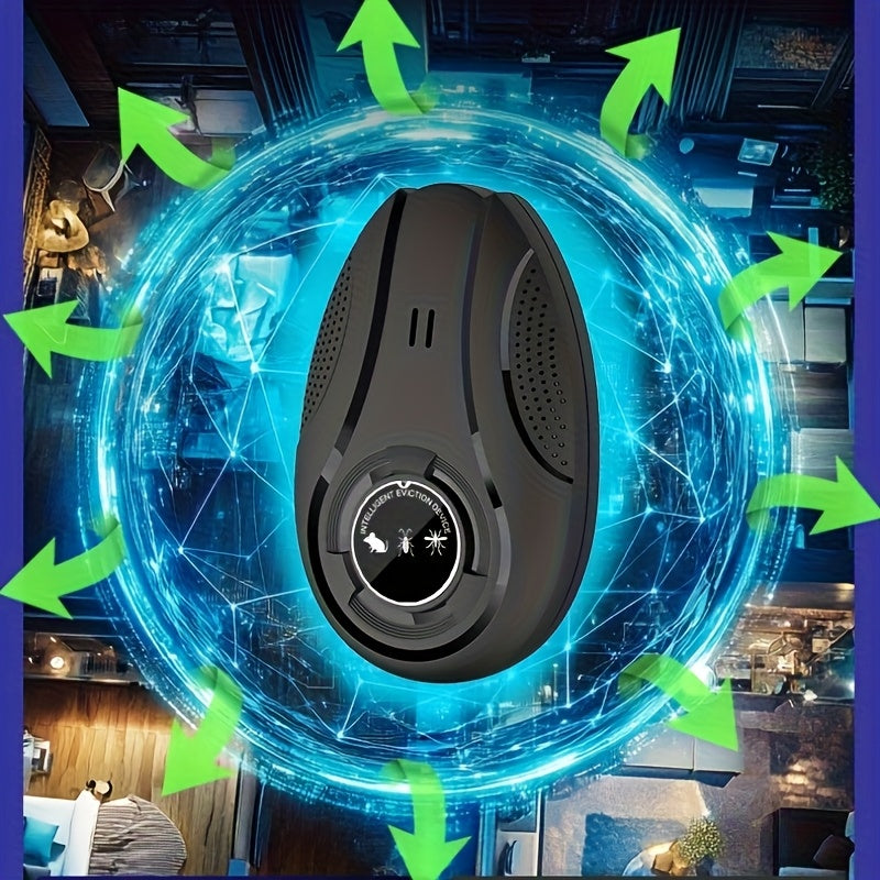 Electronic Soundwave Pest Repeller USB Powered Frequency Conversion Insect Repellent Chemical-Free for Home Shop Warehouse Office Low Voltage Multifunctional
