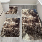 Plush Bath Rugs Set 1-6 Pieces, Multi-Color Microfiber Non-Slip Bathroom Mats – Soft Water Absorbent Thick Machine Washable Toilet Mats for Bathroom, Tub & Shower