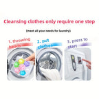 7-in-1 Laundry Beads Concentrated Scented Pods Long-Lasting Fragrance Deep Clean Stain Removal Soft Anti-Static Water Soluble 300g 400g 730g