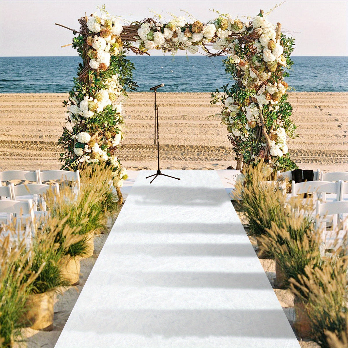 Extra Long Wedding Aisle Runner, 2x15FT – Elegant Ceremony Pathway Mat for Weddings, Parties & Events