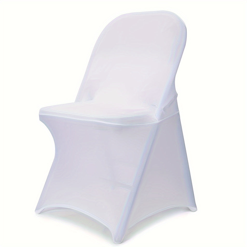 30-Pack Stretch Spandex Chair Covers Universal Washable Removable Slipcovers for Wedding Party Dining Room Banquet Event Black White