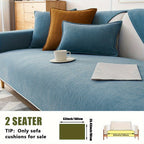 Chenille Ribbed Sofa Cover – Pet-Friendly Non-Slip Stretch Slipcover, Machine Washable Sofa Protector for 2, 3 & 4-Seater and Sectional Sofas, Modern Living Room Couch Cover