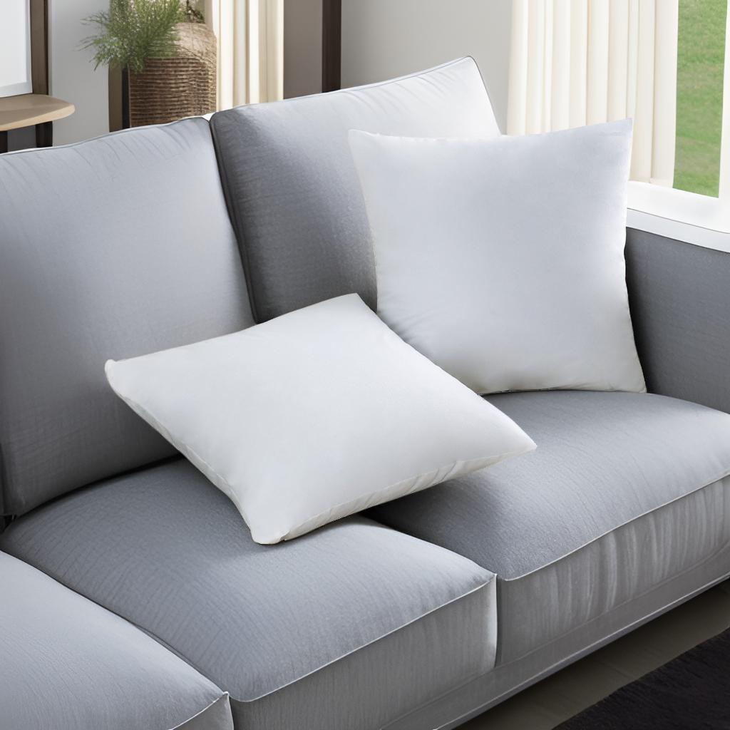 Throw Pillow Inserts Hypoallergenic, Plush Fluffy Cushion Forms for Sofa, Bed & Couch, Square Pillow Stuffers for Home Decoration, Available in 2 to 24 Piece Sets, Multiple Sizes