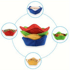 Microwave Bowl Holders 4-Pack Heat Resistant Non-Slip Insulation Mats Food Safe Polyethylene Microwave Safe Bowl Cozies for Kitchen Meal Prep