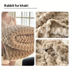 Super Soft Fuzzy Plush Throw Blanket 100% Polyester Lightweight Queen Size Bed Blanket for Women Bedroom Spring Summer 4 Colors 4 Sizes