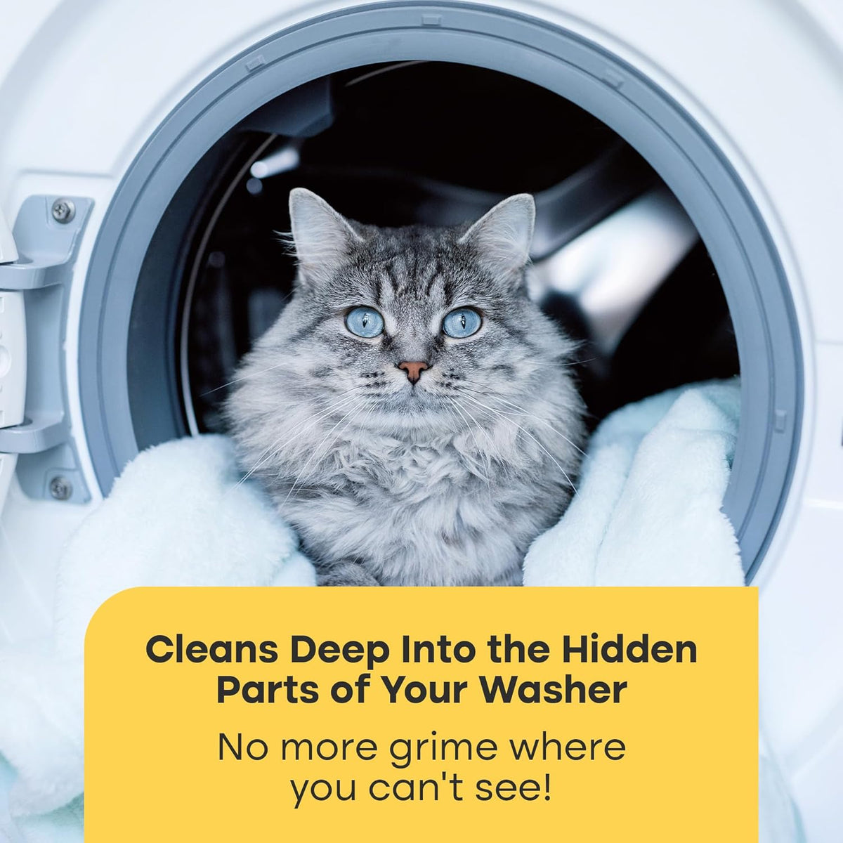 Washing Machine Cleaner Tablets 24-Pack – 12-Month Supply, Deep Clean & Deodorize for Pet Owners, Front & Top Load Safe