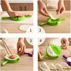 Dumpling Maker Mold Set of 4 Sizes - Dough Press for Dumplings, Wontons, Potstickers, Pies & Empanadas, Dumpling Making Tool Kit for Homemade Dumplings