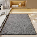 Imitation Sisal Bathroom Mat Non-Slip Water Absorbent – Cat Scratch Resistant Entryway Doormat, Mud & Sand Removal, Easy to Clean, Dark Gray & Brown, 2 Sizes