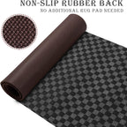 Runner Rug for Hallway Entryway Kitchen – Indoor Outdoor Non-Slip Rubber Backing, 200+ Custom Sizes, 8 Colors, Stain Resistant Low Pile Carpet Runner