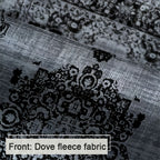 Bohemian Floral Velvet Area Rug – Machine Washable Low-Pile Carpet, Non-Slip Geometric Pattern Floor Mat for Living Room, Bedroom, Office & Cafe, 56x80 Inch