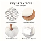 Heart-Shaped Welcome Door Mat Non-Slip Rubber Sole Entrance Bathroom Kitchen Bedroom Floor Mat Mothers Day Fathers Day Wedding Gift