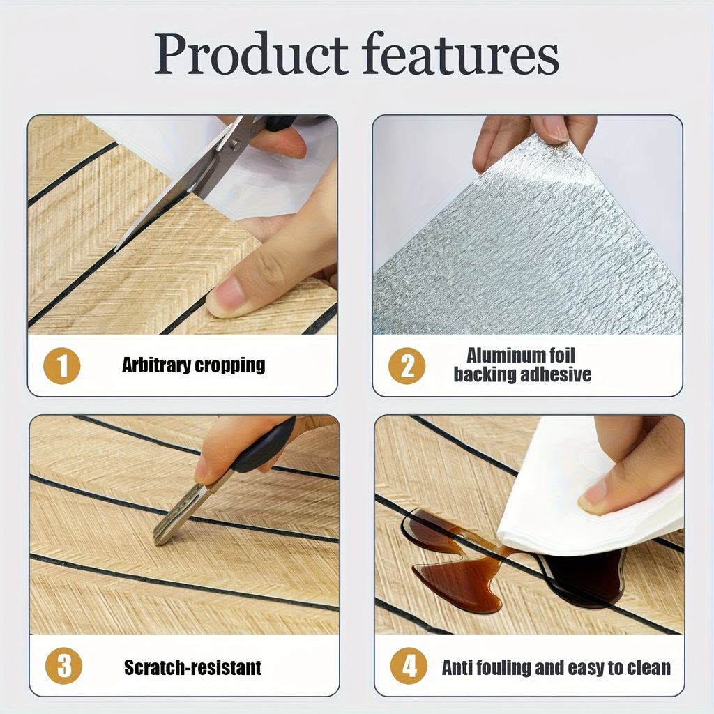 Peel and Stick 3D Wood Grain Wall Panels – Self-Adhesive Soundproof Vinyl Planks for Walls & Ceilings, Matte Finish, No Tools Needed, Modern Home Decor