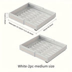 Pull Out Cabinet Organizer Slide Out Drawer Shelf No Drill | Under Cabinet Pull Out Shelf for Kitchen Bathroom Garage Bedroom