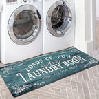 Laundry Room Rug Non-Slip Runner Washable Easy Clean Mat – Floor Protection for Washer Dryer Front, Laundry Area & Home | Multiple Sizes & Colors
