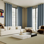 100% Blackout Window Curtains - 4 Panels, Full Light Blocking, Thermal Insulated Drapes with Black Liner | Soft Brushed Fabric