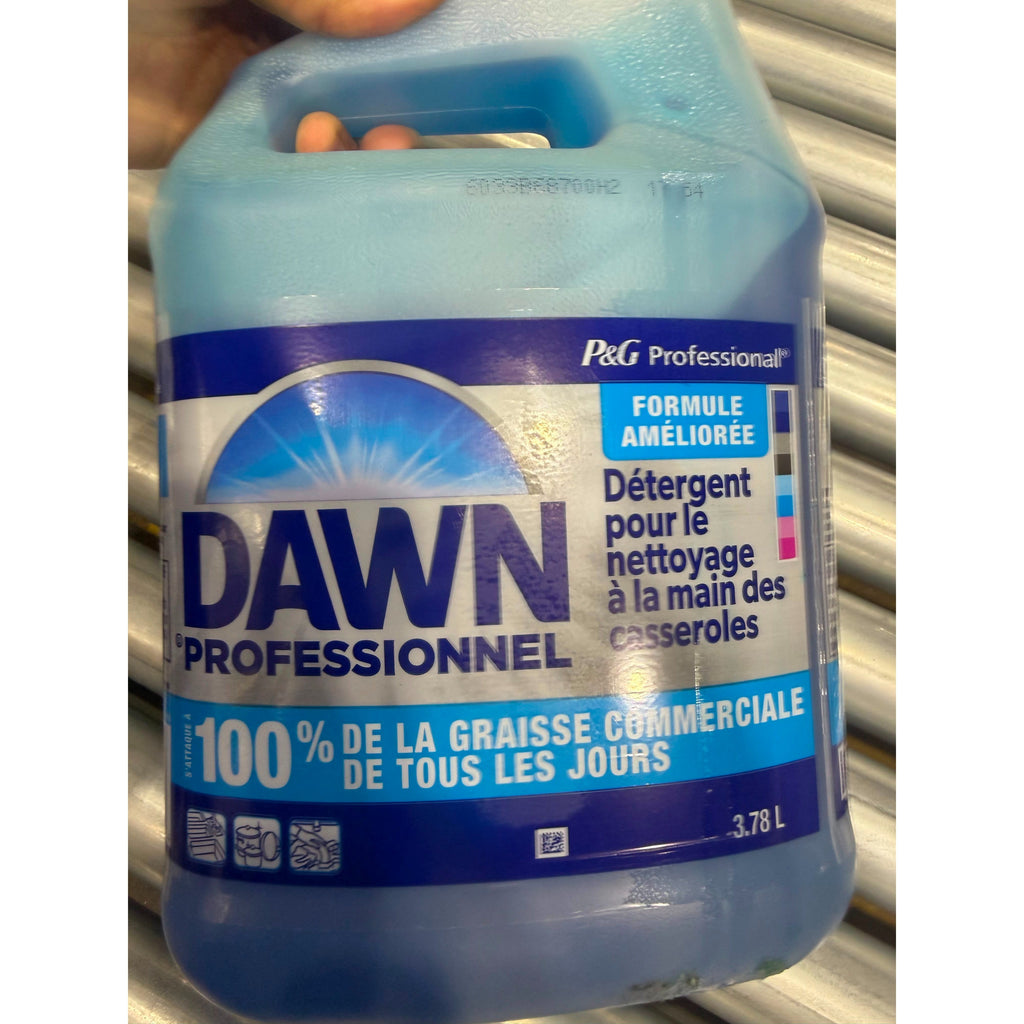 Dawn Professional Dish Soap 1 Gallon Bulk, Heavy Duty Liquid Detergent Commercial Strength Grease Cutter for Pots Pans Dishes Kitchen Home & Restaurant Use