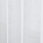 Linen Textured Semi-Sheer Grommet Curtains – Light Filtering Farmhouse Panels | Set of 2