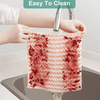 Microfiber Cleaning Cloths 18-Pack, Ultra-Fine Fiber Reusable Dishwashing & Kitchen Cloths – Multi-Color, Streak-Free for Home & Kitchen Use