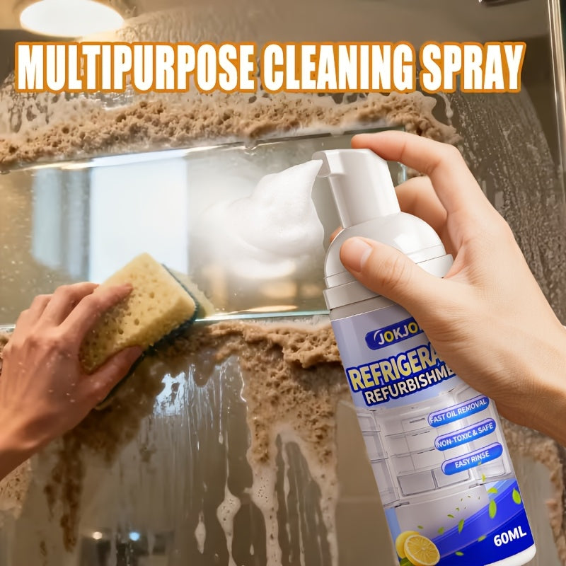Multi-Purpose Foam Spray Cleaner & Renovator – Removes Grease & Dirt, Deodorizes, No Residue, for Refrigerator, Kitchen, Bathroom & Furniture