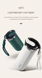 Insulated Travel Mug 16.91oz 304 Stainless Steel Vacuum – Leak-Proof Non-Slip Portable Coffee Cup for Indoor & Outdoor, Winter Holiday Gift