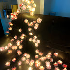 Cherry Blossom LED Chandelier Rattan Light, 96/144 LED USB Powered with 8 Modes – Hanging Flower String Light for Indoor Outdoor Holiday Party, Halloween, Christmas, Valentine’s Day & Seasonal Decor