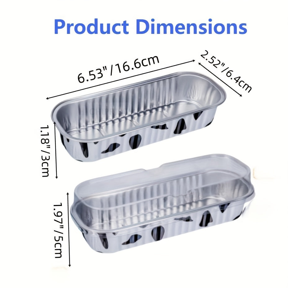 Disposable Mini Cake Boxes 30pcs with Lids & Spoons - Aluminum Foil Baking Cups for Cheesecakes, Custards & Desserts, Party Favor Containers in 5 Colors