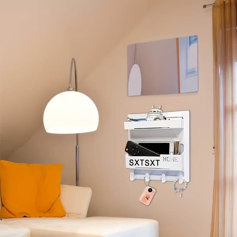 Self-Stick Bedside Floating Wall Shelf – No-Drill Wall Mount Bedroom Storage Organizer for Girls Room Aesthetic Decor, Cute Bedside Accessories Shelf for Bedroom Organization