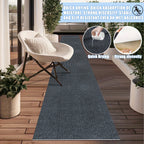Non-Slip Runner Rug Washable & Cuttable – Low-Profile Hallway Rug for Kitchen, Living Room, Bedroom, Balcony & Poolside – Multiple Sizes 60x180 to 60x600cm