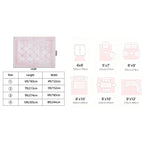 Vintage Retro Area Rug Pink Machine Washable Non-Slip Low Pile for Living Room, Bedroom & Dining – Lightweight Indoor Carpet, 4 Sizes