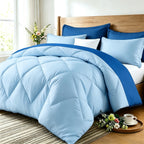 Quilt Set 3 Piece Lightweight Breathable Comforter with Pillowcases - Diamond Pattern Ultra-Fine Fiber Soft Bedding Set 42 Colors Twin Queen King Pinch Pleat