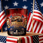 250th Anniversary Whiskey Glasses Set of 2 – 1776-2026 Commemorative We the People Gradient Glass Tumblers, 10oz Oval Gift for Patriotic Celebrations