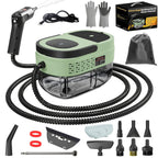 Handheld Steam Cleaner High Pressure 54oz Tank 3-Level Adjustable Handle Portable for Home Car Furniture Grout Bed Bugs 3 Colors