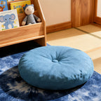 Round Seat Cushion 40x40cm 15cm Thick Firm Futon Meditation Mat Removable Linen Cover Chair Pad for Office Dining Chair Home Decor All Seasons Christmas