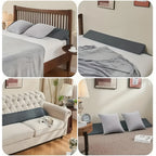Bed Wedge Mattress Gap Filler Pillow, Headboard Closer Sleeping Pillow Against Headboard or Wall, Removable Cover Anti-Snoring Bed Wedge for Twin Full Queen King